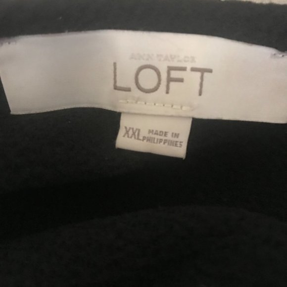 LOFT Navy Blue and Black w/Sparkle Top and Skirt Set XXL - Picture 7 of 11